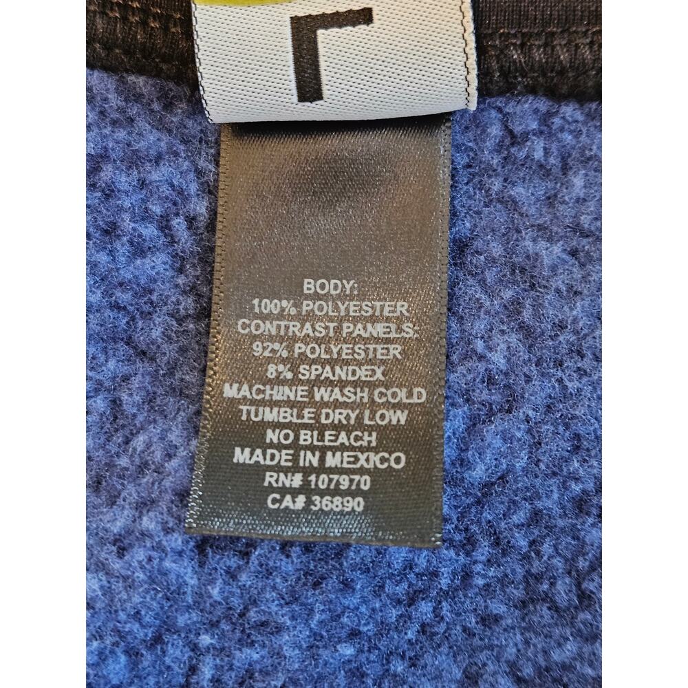 Kerrits Women's Large Blue Equestrian Full Zip Fleece Jacket Horse Bit Print - Picture 4 of 13